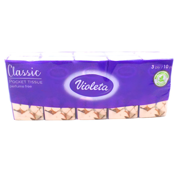 Papirnate maramice classic 10/1 Violeta